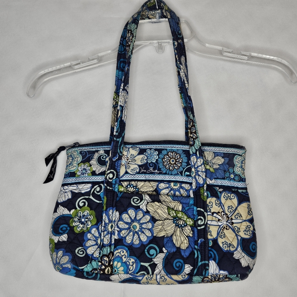 Mod Navy/Blue Floral Vera Bradley Shoulder Bag - Retired Pattern, Floral
